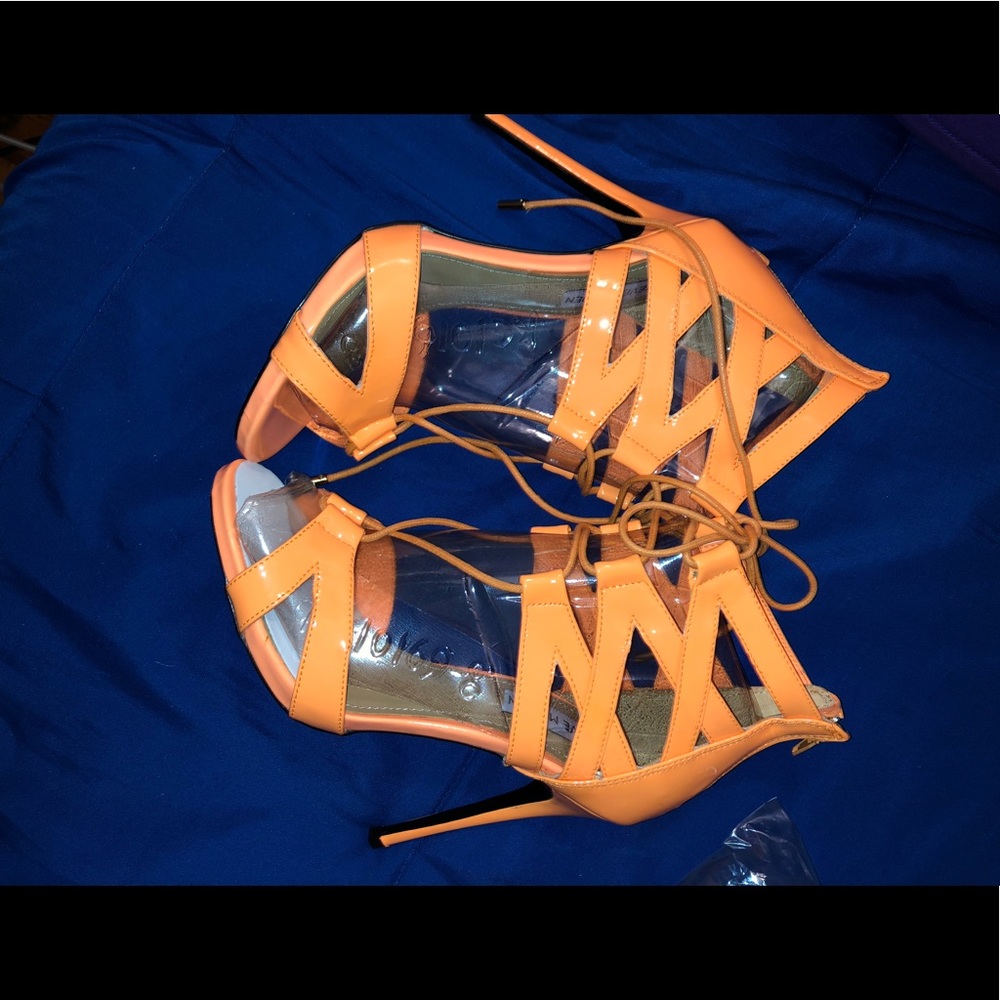 Orange shoes